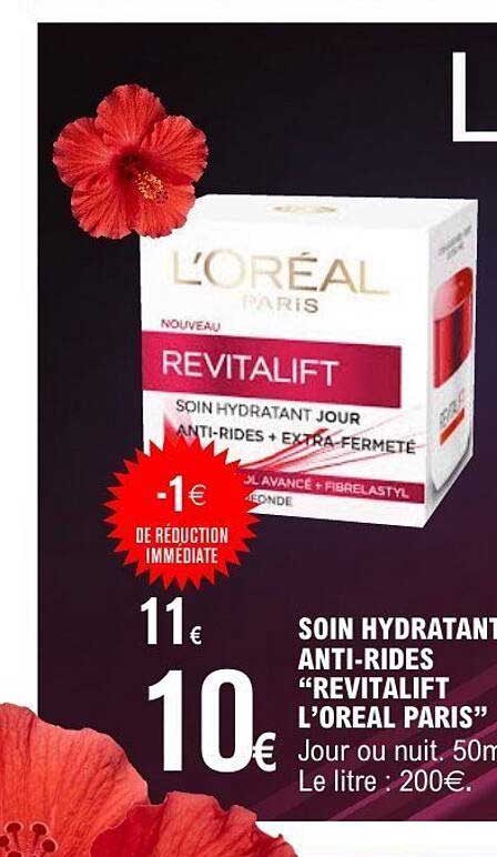 L'OREAL PARIS REVITALIFT SOIN HYDRATANT JOUR ANTI-RIDES + EXTRA-FERMETÉ