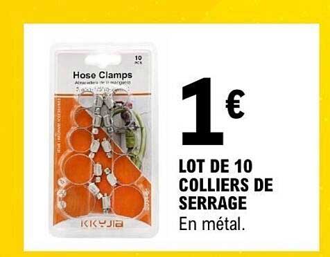 LOT DE 10 COLLIERS DE SERRAGE