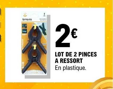 LOT DE 2 PINCES A RESSORT