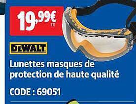 Lunettes masques de protection de haute qualité