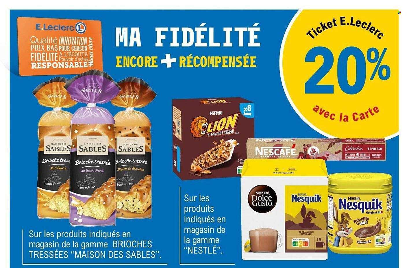 MA FIDÉLITÉ ENCORE + RÉCOMPENSÉE