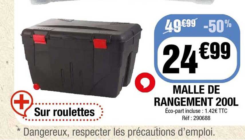 MALLE DE RANGEMENT 200L