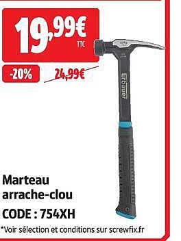 Marteau arrache-clou CODE : 754XH