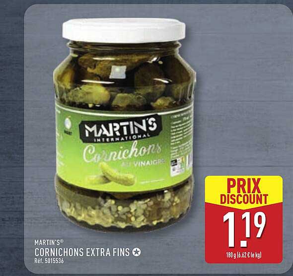 MARTIN'S CORNICHONS EXTRA FINS
