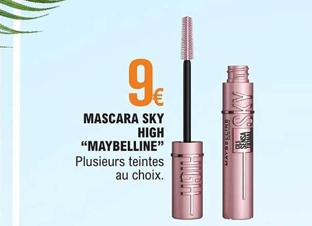 MASCARA SKY HIGH “MAYBELLINE” Plusieurs teintes au choix.