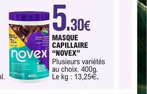 MASQUE CAPILLAIRE “NOVEX”