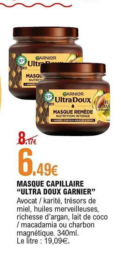 MASQUE CAPILLAIRE “ULTRA DOUX GARNIER”