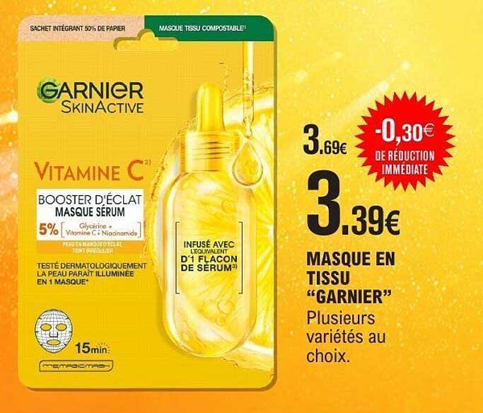 Masque en tissu “Garnier”