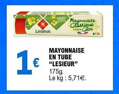 MAYONNAISE EN TUBE “LESIEUR”