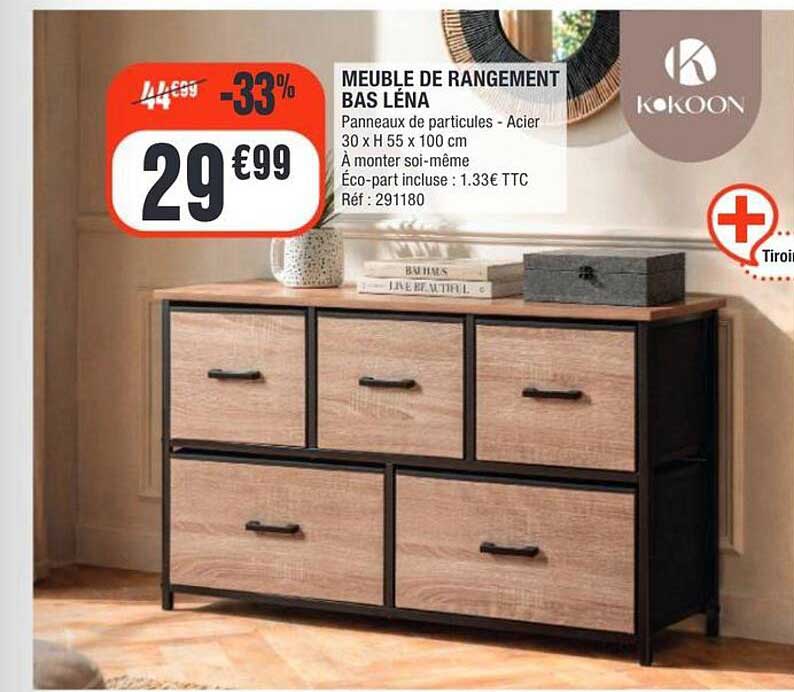 MEUBLE DE RANGEMENT BAS LÉNA