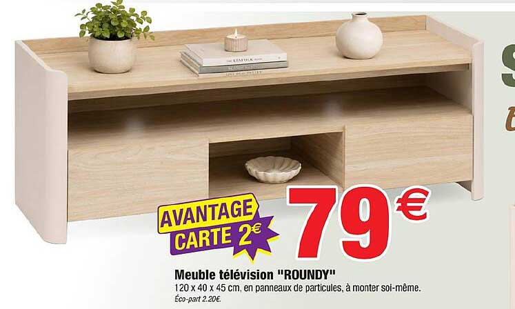 Meuble télévision "ROUNDY"