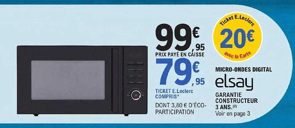 MICRO-ONDES DIGITAL elsay