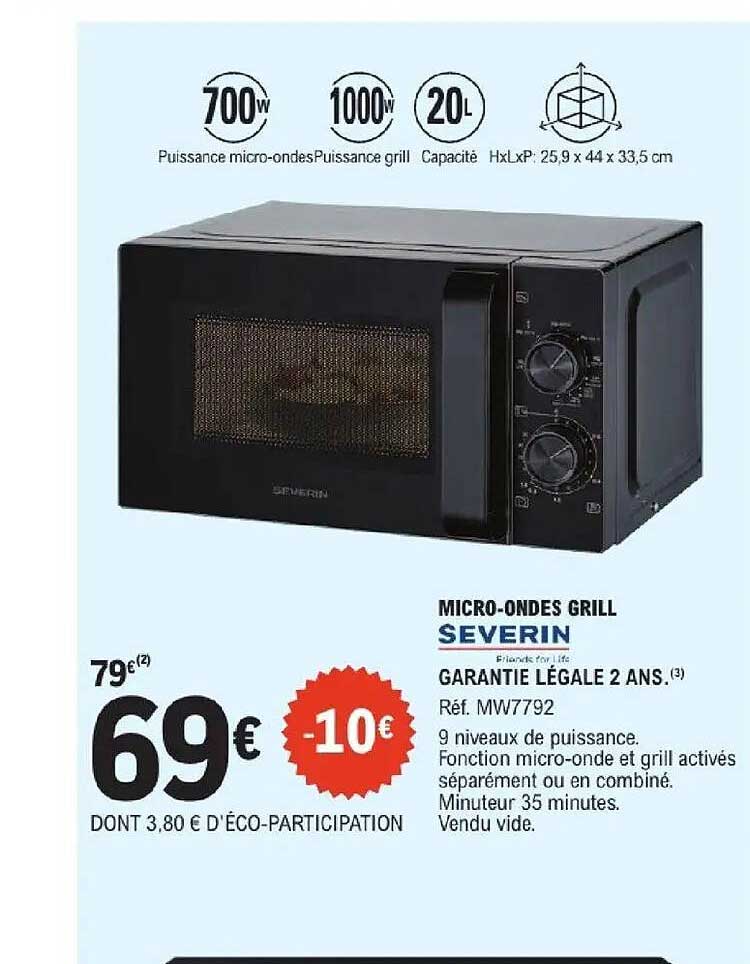MICRO-ONDES GRILL SEVERIN