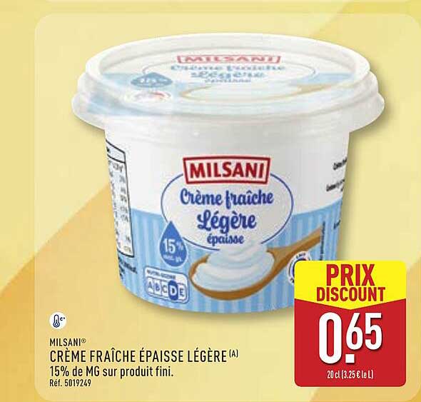 MILSANI Crème fraîche épaisse légère