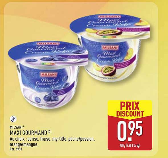 MILSANI® MAXI GOURMAND [C] Au choix : cerise, fraise, myrtille, pêche/passion, orange/mangue.