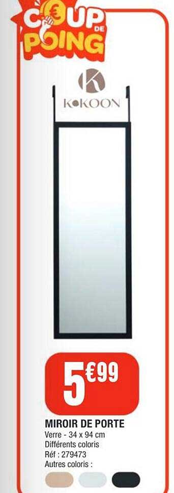 MIROIR DE PORTE