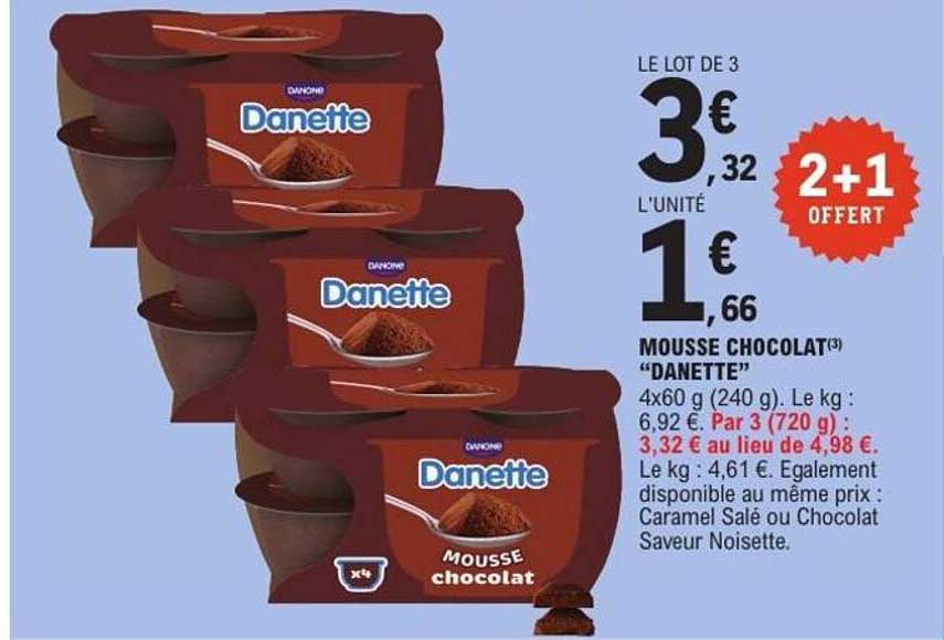 MOUSSE CHOCOLAT “DANETTE”