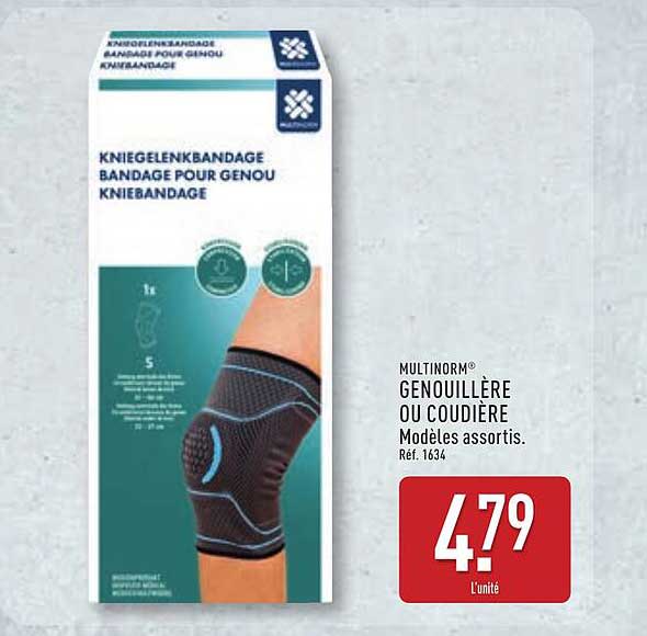 MULTINORM® GENOUILLÈRE OU COUDIÈRE Modèles assortis. Réf. 1634