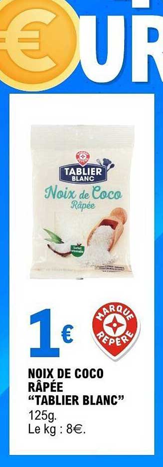 NOIX DE COCO RÂPÉE “TABLIER BLANC”