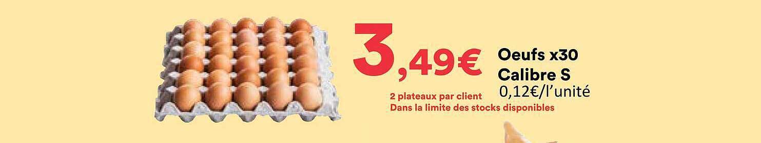 Oeufs x30 Calibre S