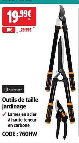 Outils de taille jardinage