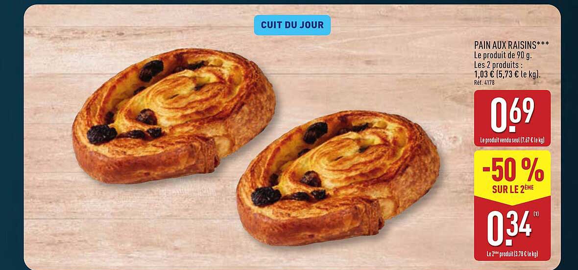 PAIN AUX RAISINS***