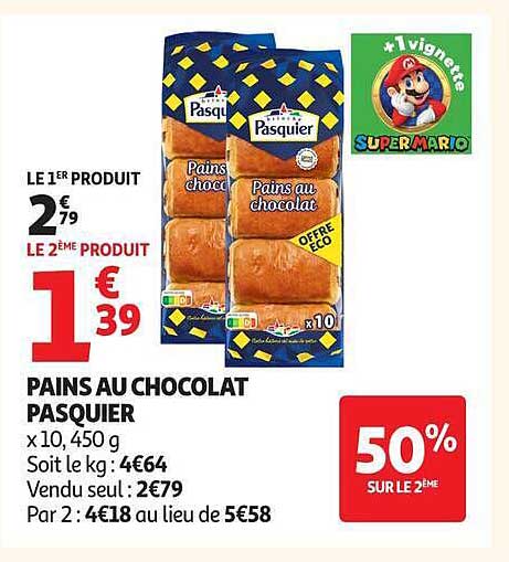 PAINS AU CHOCOLAT PASQUIER