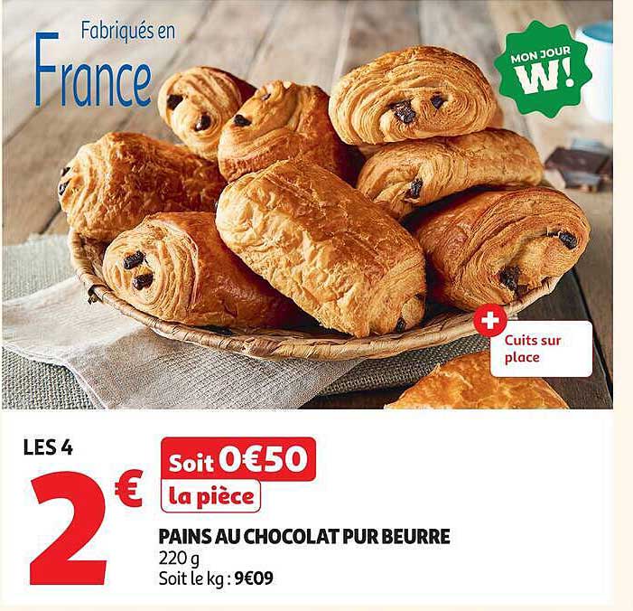 PAINS AU CHOCOLAT PUR BEURRE