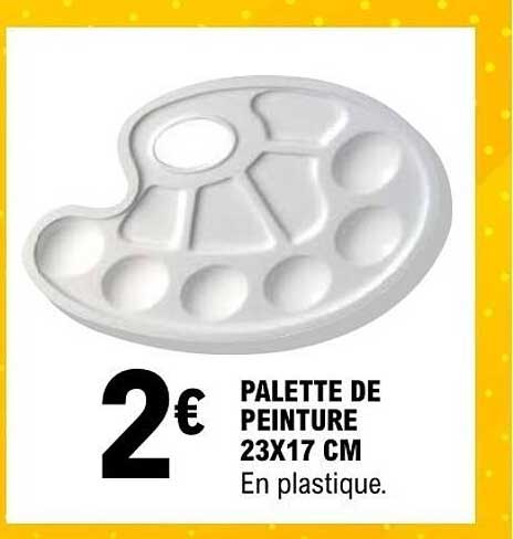 PALETTE DE PEINTURE 23X17 CM