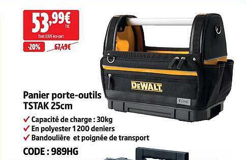 Panier porte-outils TSTAK 25cm