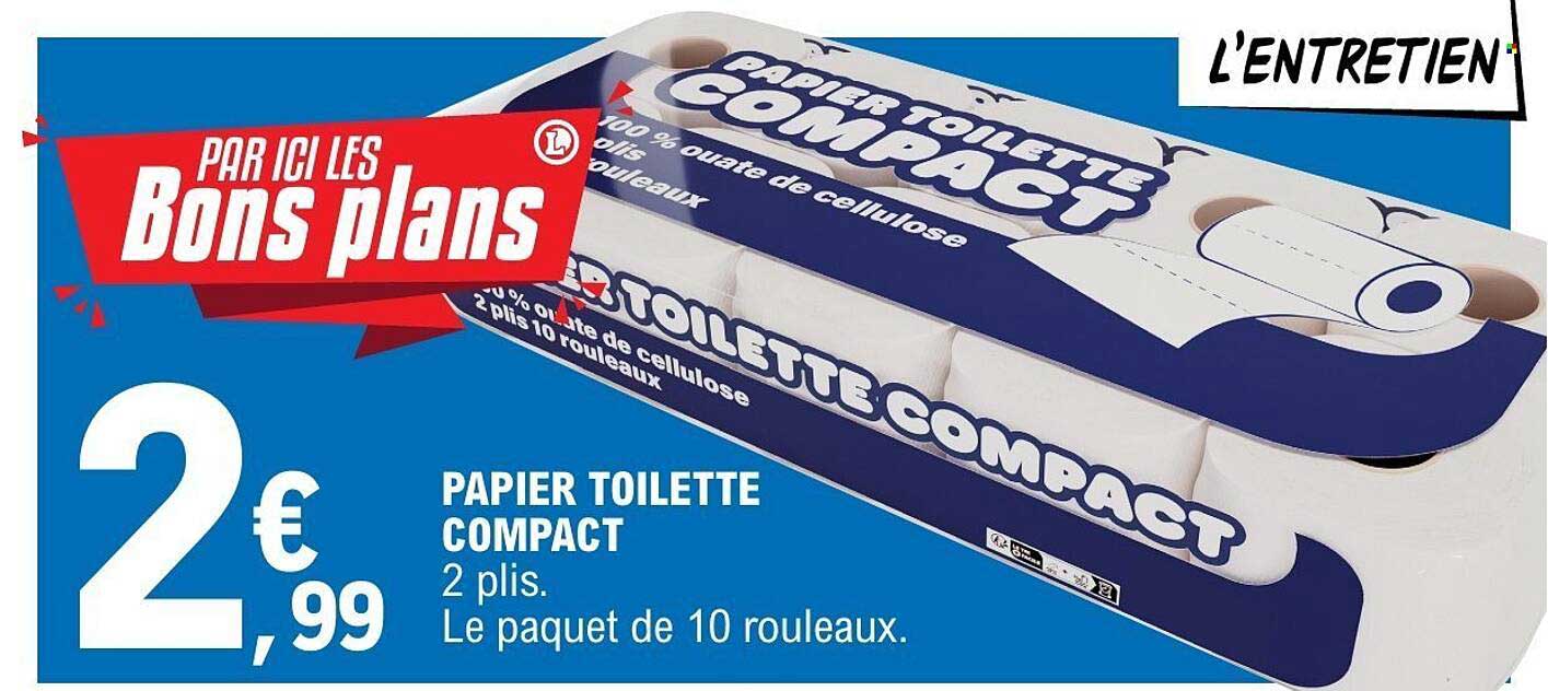 PAPIER TOILETTE COMPACT