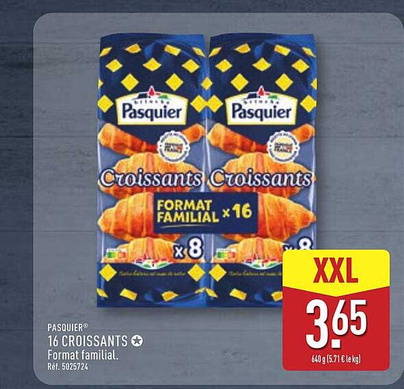 PASQUIER 16 CROISSANTS Format familial. Réf. 5025724