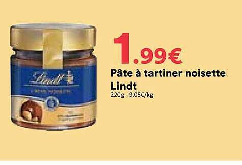Pâte à tartiner noisette Lindt
