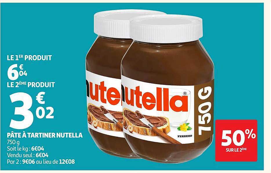 PÂTE À TARTINER NUTELLA 750 g