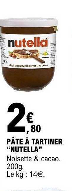PÂTE À TARTINER “NUTELLA”