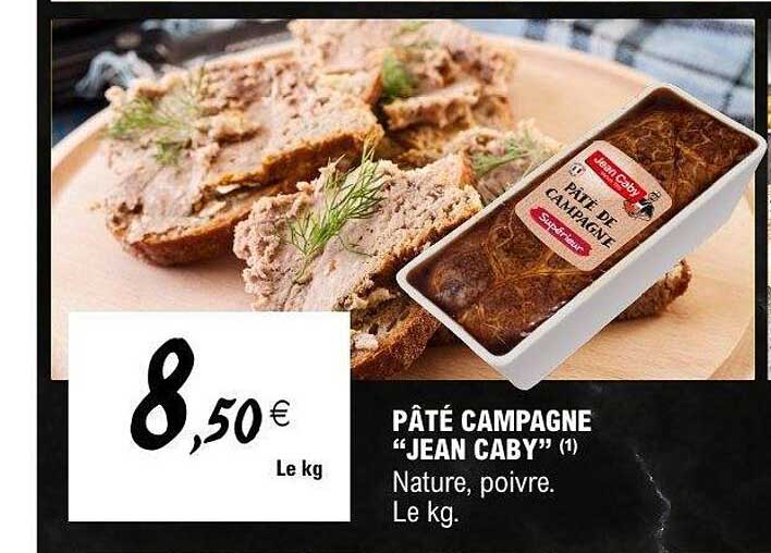 PÂTÉ CAMPAGNE "JEAN CABY"