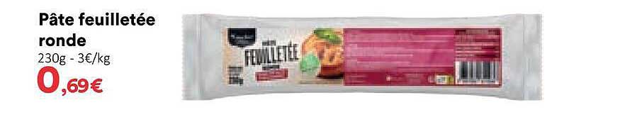 Pâte feuilletée ronde