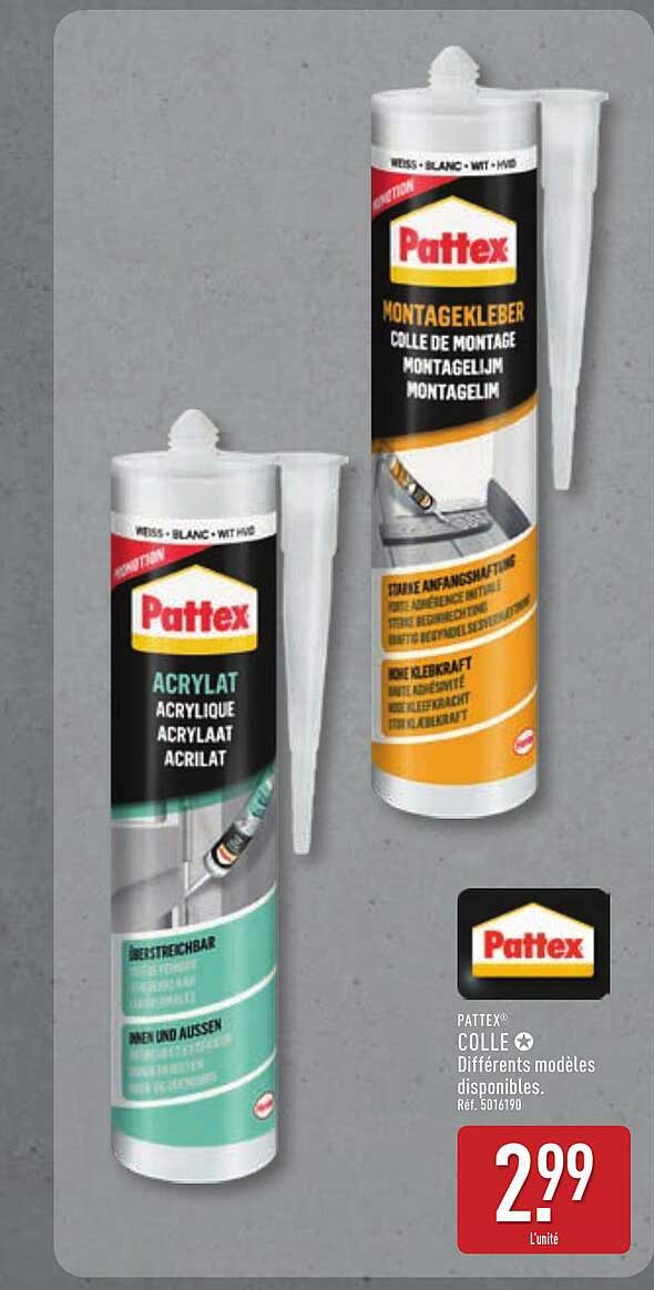 PATEX® COLLE Différents modèles disponibles.