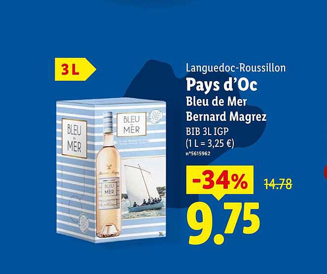 Pays d’Oc Bleu de Mer Bernard Magrez