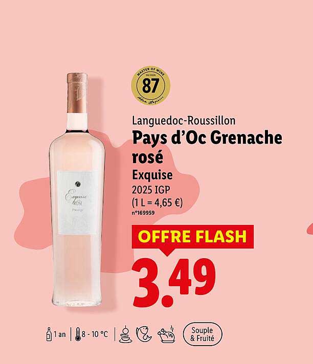 Pays d’Oc Grenache rosé Exquise