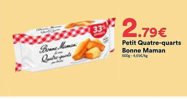 Petit Quatre-quarts Bonne Maman