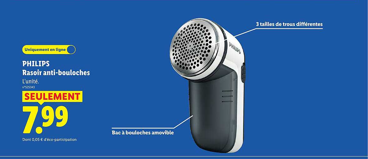 PHILIPS Rasoir anti-bouloches