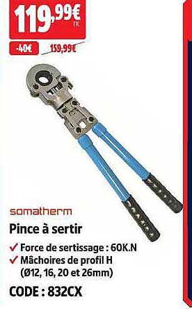 Pince à sertir
