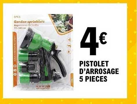 PISTOLET D'ARROSAGE 5 PIECES