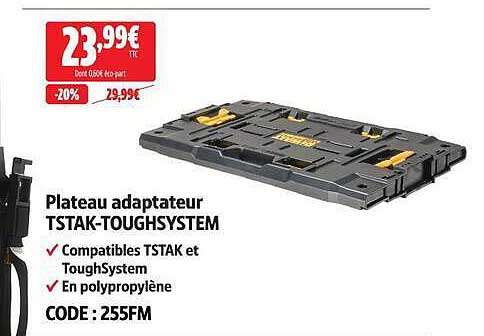 Plateau adaptateur TSTAK-TOUGHSYSTEM