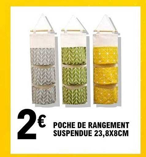 POCHE DE RANGEMENT SUSPENDUE 23,8X8CM