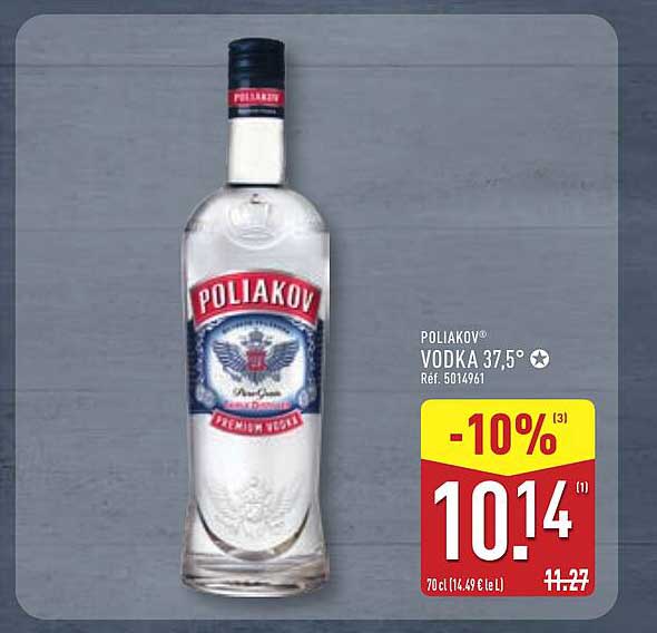 POLIAKOV VODKA 37,5°
