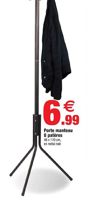Porte manteau 8 patères