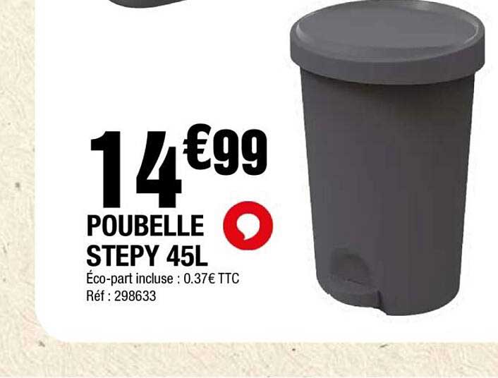 POUBELLE STEPY 45L