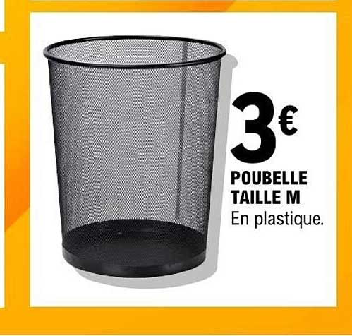 POUBELLE TAILLE M En plastique.